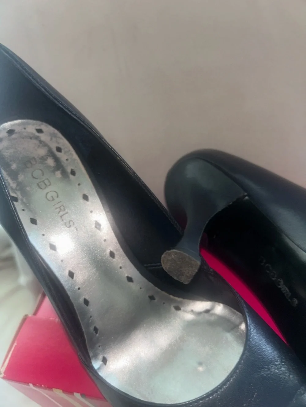 BCBGirls Black Pointed-Toe Stiletto Pumps - Picture 7 of 7